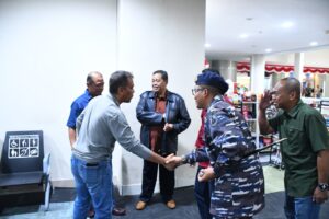 Danlanudal Manado Sambut Kunker Aster KASAL dan Aster Pangkoarmada RI